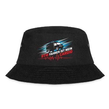 RTW Ambulanz Rettungswagen Rettungsdienst Sanität - Bucket Hat - Schwarz - Vorne - Lela (165cm)