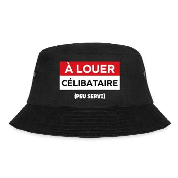 Junggeselle - Bucket Hat - Schwarz - Vorne - Lela (165cm)