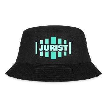 Geschenk für Jurist - Bucket Hat - Schwarz - Vorne - Lela (165cm)