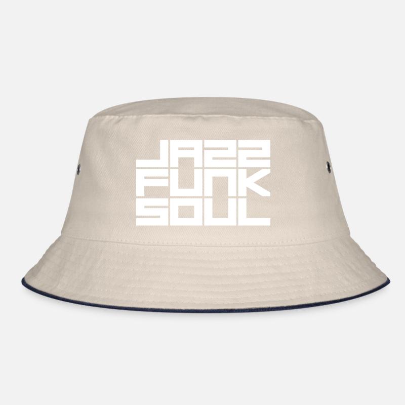 Monochromes Rastergeometrisches Muster Bucket Hat