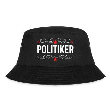 Politiker Beruf - Bucket Hat - Schwarz - Vorne - Lela (165cm)