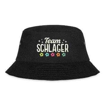 Team Schlager Party Schlagermusik Tanzparty Musik - Bucket Hat - Schwarz - Vorne - Lela (165cm)