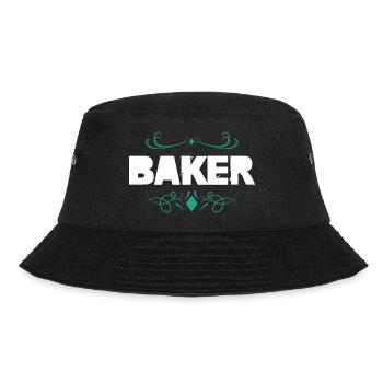 Baker Decorative Typography - Bucket Hat - black - Front - Lela (165cm)