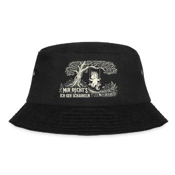 Mir reichts ich GEH schaukeln Lustiges Einhorn - Bucket Hat - Schwarz - Vorne - Lela (165cm)