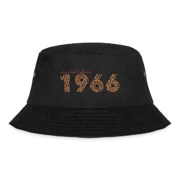 Jahrgang 1966, Geburtstagsgeschenk, Geschenk Frau - Bucket Hat - Schwarz - Vorne - Lela (165cm)
