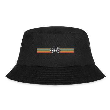 Bike Bike Retro T-Shirt for Cyclists - Bucket Hat - black - Front - Lela (165cm)