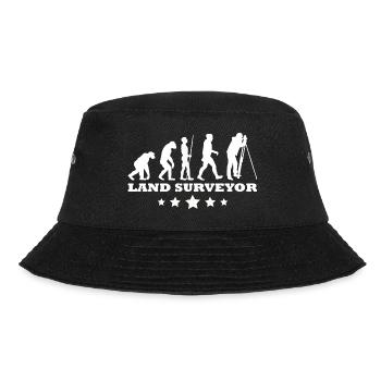 Landvermesser Vermesser - Evolution - Bucket Hat - Schwarz - Vorne - Lela (165cm)