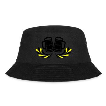 Bierkrug Bier Symbol - Bucket Hat - Schwarz - Vorne - Lela (165cm)