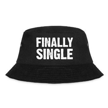 Finally Single - Bucket Hat - black - Front - Lela (165cm)