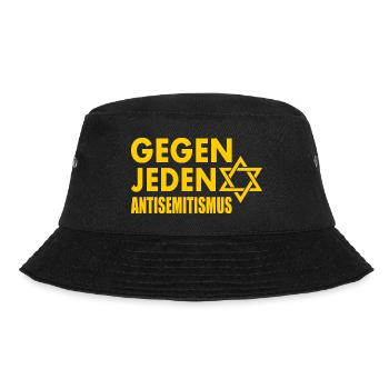 Gegen jeden antisemitismus - Bucket Hat - Schwarz - Vorne - Lela (165cm)