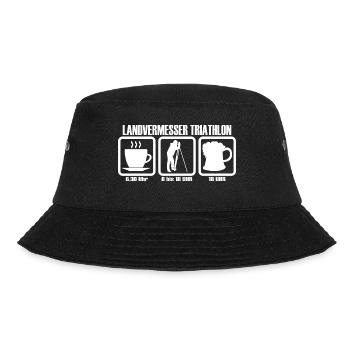 Landvermesser Triathlon - Bucket Hat - Schwarz - Vorne - Lela (165cm)
