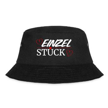 Einzelstück weiss - Bucket Hat - Schwarz - Vorne - Lela (165cm)