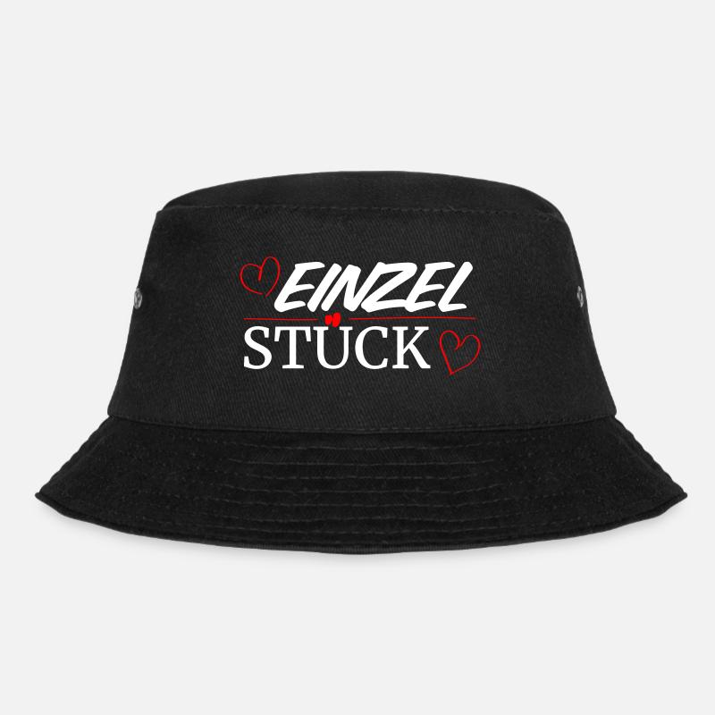 Einzelstück weiss - Bucket Hat - Schwarz