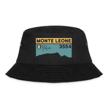 Monte Leone Höhe Hochtour Besteigung Dolomiten - Bucket Hat - Schwarz - Vorne - Lela (165cm)