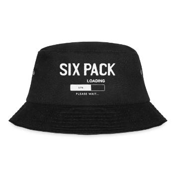 Six Pack Loading, please wait - Bucket Hat - black - Front - Lela (165cm)