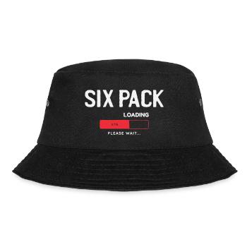 Six Pack Loading, please wait - Bucket Hat - black - Front - Lela (165cm)