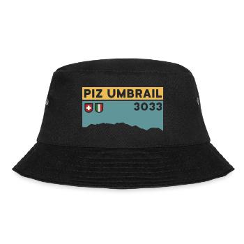 Piz Umbrail Mountain Tour Bike Tour Ski Tour Souvenirs - Bucket Hat - black - Front - Lela (165cm)