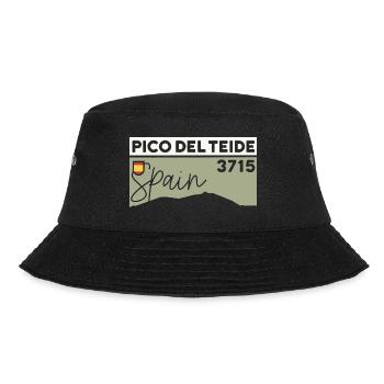 Pico del Teide Hiking Tenerife Souvenir Volcano - Bucket Hat - black - Front - Lela (165cm)