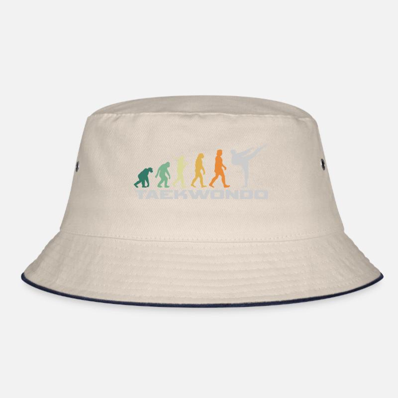 Taekwondo Retro Style - Evolution Mann Bucket Hat