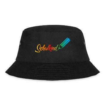 schulkind regenbogen - Bucket Hat - Schwarz - Vorne - Lela (165cm)
