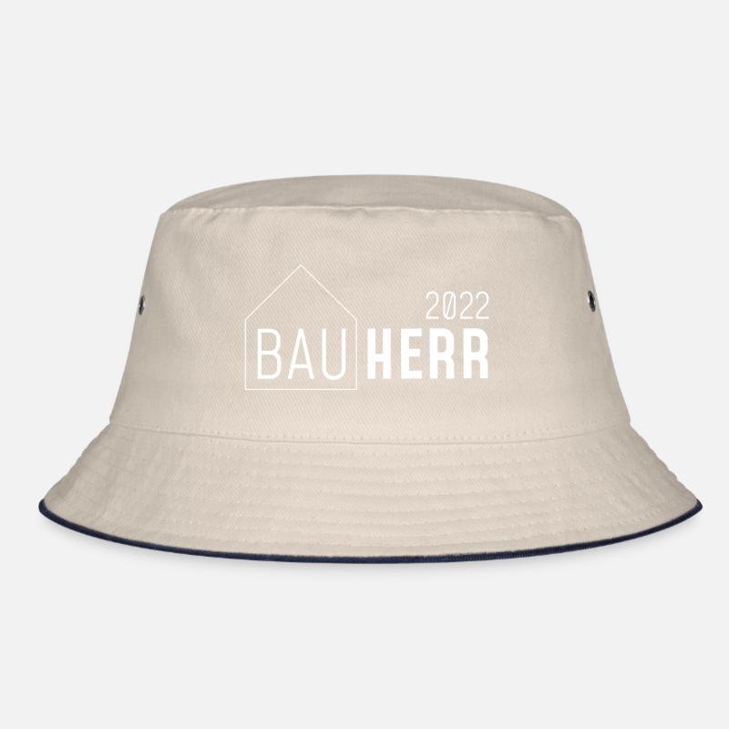Bauherr 2022 mit Haus / hell Bucket Hat