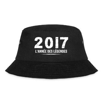 2017 Jahr der Legenden - Geschenk zum Jubiläum 2017 - Bucket Hat - Schwarz - Vorne - Lela (165cm)