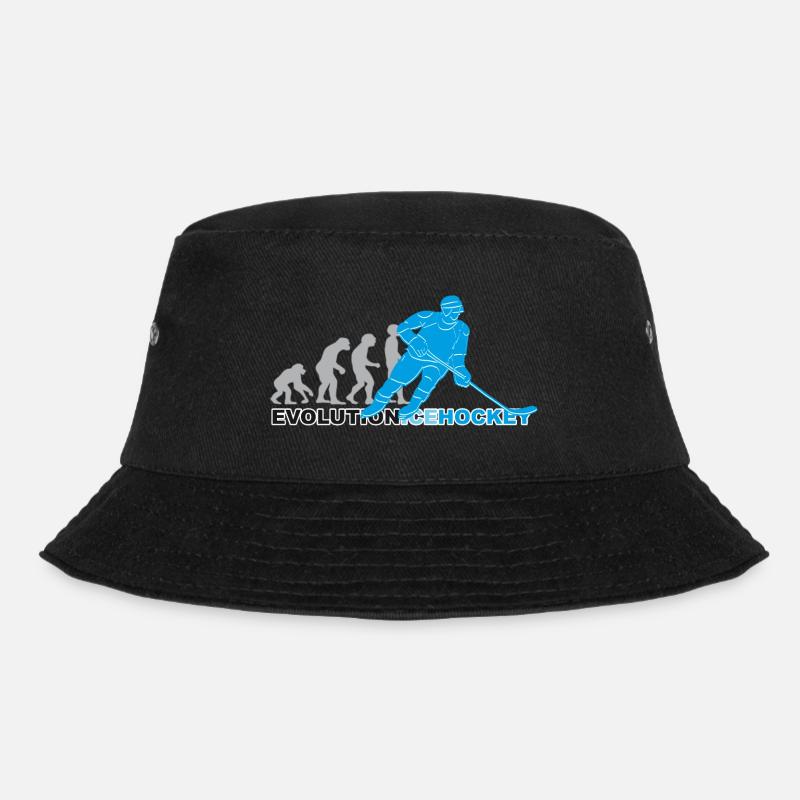 Evolution Ice Hockey, Eishockey - Bucket Hat - Schwarz
