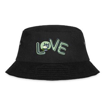 love - Bucket Hat - Schwarz - Vorne - Lela (165cm)