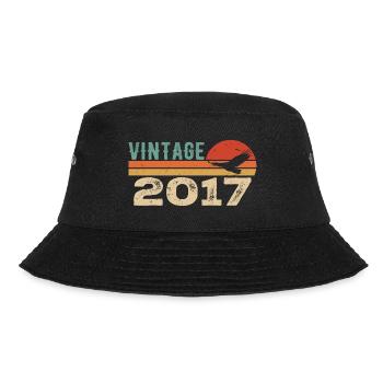 Vintage 2017 Retro 2017 Birthday Gift - Bucket Hat - black - Front - Lela (165cm)
