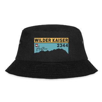 Wilder Kaiser Kaiserkrone Kitzbühel Wandern Tirol - Bucket Hat - Schwarz - Vorne - Lela (165cm)
