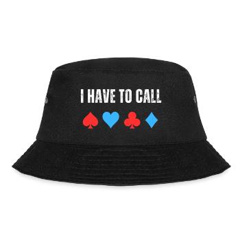 I have to call - Bucket Hat - Schwarz - Vorne - Lela (165cm)