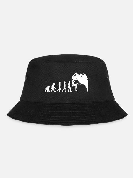 Rock Climbing Bouldering Wall Climber Evolution - Bucket Hat - black