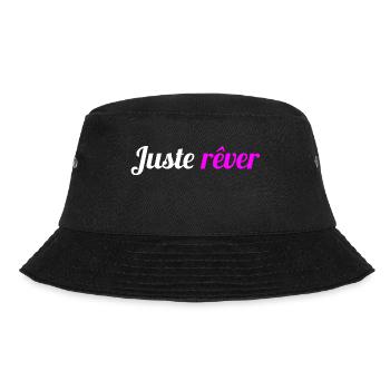Juste rêver - Citation pour avoir la bonne humeur - Bob - noir - Devant - Lela (165cm)