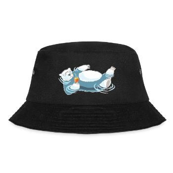Polar Bear aperolling after climate change - Bucket Hat - black - Front - Lela (165cm)