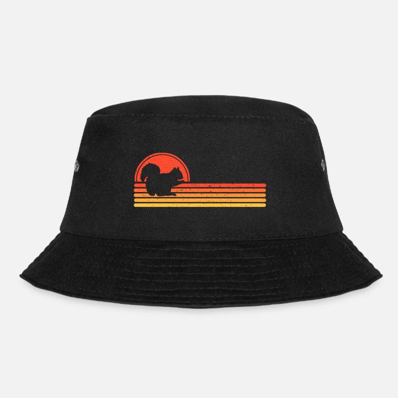 Eichhörnchen - Bucket Hat - Schwarz