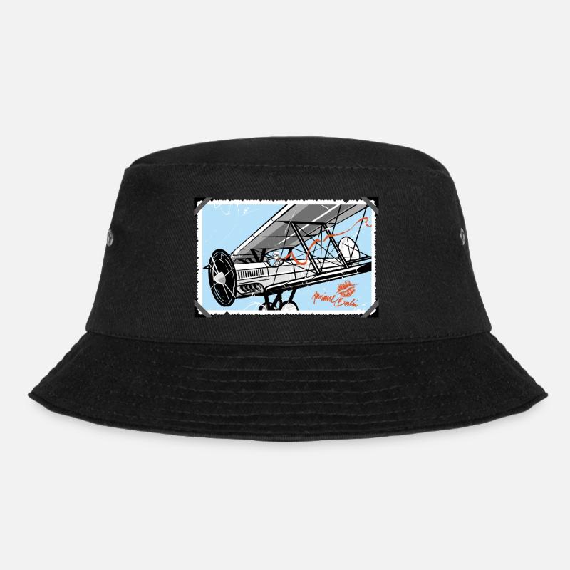 Doppeldecker - Bucket Hat - Schwarz