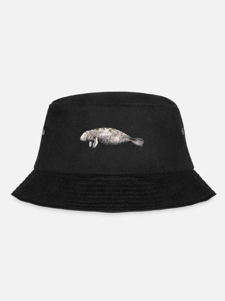Manati - Manatee - Lamantin - Bucket Hat - black