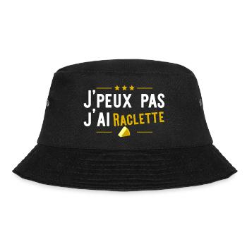 j'ai raclette t-shirt humour fromage - Bob - noir - Devant - Lela (165cm)