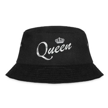 Queen Partnerlook King & Queen Geschenk - Bucket Hat - Schwarz - Vorne - Lela (165cm)
