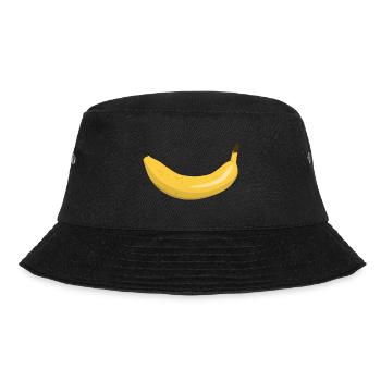 Banana smile - Bucket Hat - black - Front - Lela (165cm)