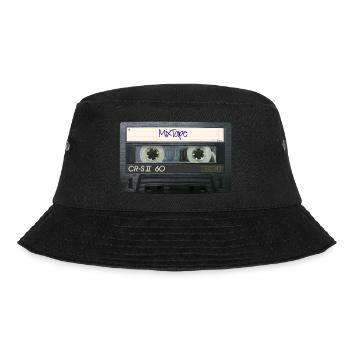 Retro DJ MixTape - Bucket Hat - Schwarz - Vorne - Lela (165cm)