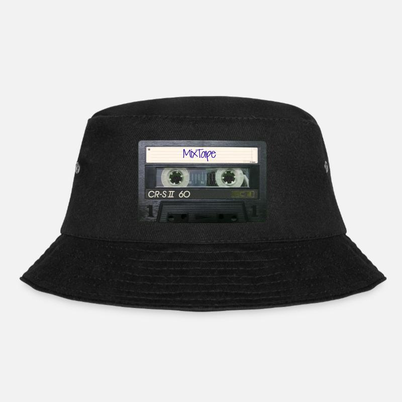 Retro DJ MixTape - Bucket Hat - Schwarz