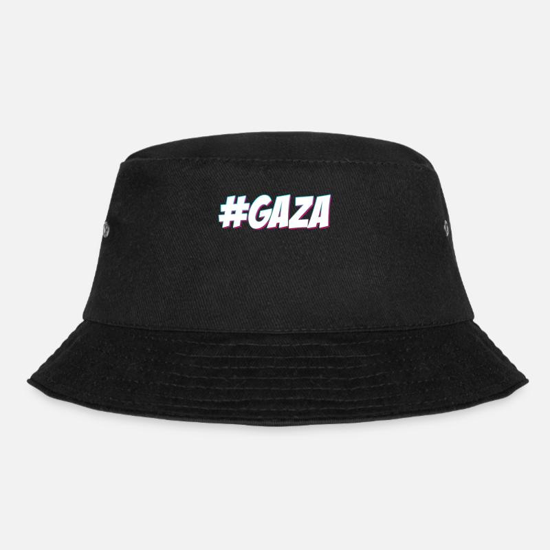 #GAZA - Bucket Hat - black