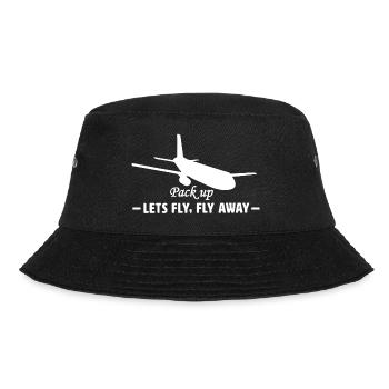 Planes, Flugzeug, Lustig ,funny - Bucket Hat - Schwarz - Vorne - Lela (165cm)