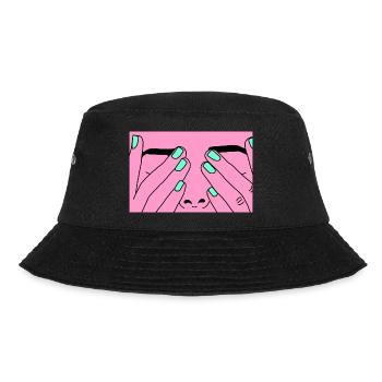 Face rose - Bucket Hat - black - Front - Lela (165cm)
