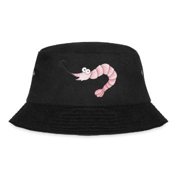 Garnele - Bucket Hat - Schwarz - Vorne - Lela (165cm)