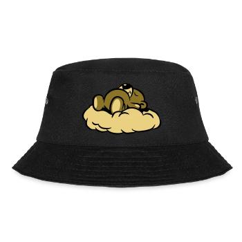 Dream Teddy bear sleeping cloud - Bucket Hat - black - Front - Lela (165cm)