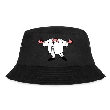 chef koch koerper schuerze kochen restaurant meist - Bucket Hat - Schwarz - Vorne - Lela (165cm)