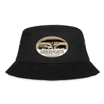 Serengeti - Rhino & Jeep Safari - Nashorn - Bucket Hat - Schwarz - Vorne - Lela (165cm)