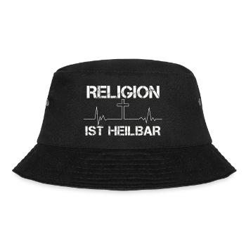 Religion ist heilbar - Bucket Hat - Schwarz - Vorne - Lela (165cm)